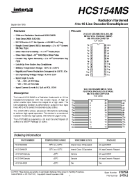 Datasheet HCS154D manufacturer Intersil