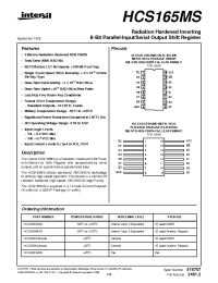 Datasheet HCS165D manufacturer Intersil