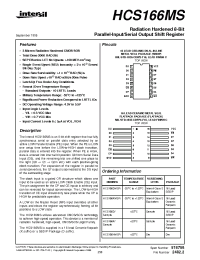 Datasheet HCS166D manufacturer Intersil