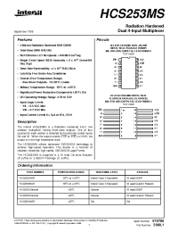 Datasheet HCS253MS manufacturer Intersil