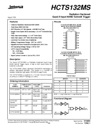 Datasheet HCTS132D manufacturer Intersil