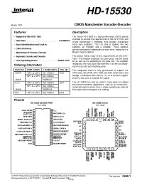 Datasheet HD1-15530-8 manufacturer Intersil