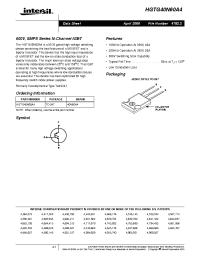 Datasheet HGTG40N60A4 manufacturer Intersil