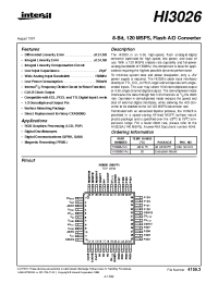 Datasheet HI3026 manufacturer Intersil