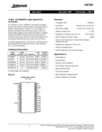 Datasheet HI5760 manufacturer Intersil