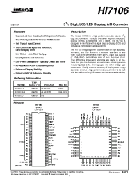 Datasheet HI7106C manufacturer Intersil