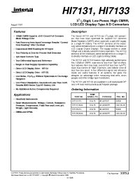 Datasheet HI7131CPL manufacturer Intersil