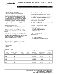 Datasheet HIN202CBN-T manufacturer Intersil