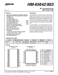Datasheet HM1-65642C883 manufacturer Intersil