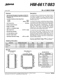 Datasheet HM1-6617/883 manufacturer Intersil