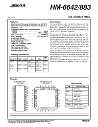 Datasheet HM1-6642B/883 manufacturer Intersil