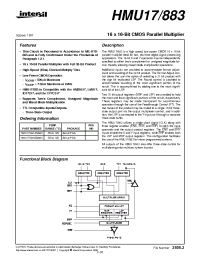 Datasheet HMU17GM-60883 manufacturer Intersil