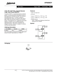 Datasheet HP4936DY manufacturer Intersil