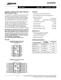 Datasheet HS0-6254RH-Q manufacturer Intersil