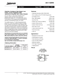 Datasheet HS-1145RH manufacturer Intersil