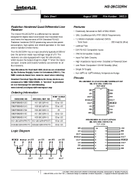 Datasheet HS1-26C32RH-Q manufacturer Intersil