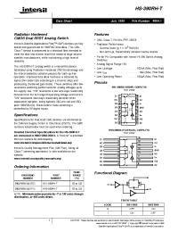 Datasheet HS1-390RH-T manufacturer Intersil