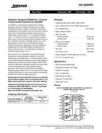 Datasheet HS-2400 manufacturer Intersil