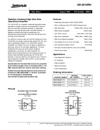 Datasheet HS-2510RH manufacturer Intersil
