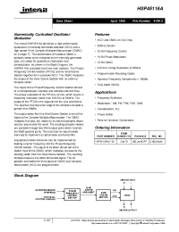 Datasheet HSP45116A manufacturer Intersil
