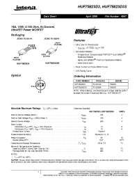 Datasheet HUF75823D3 manufacturer Intersil