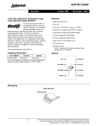 Datasheet HUF76113SK8 manufacturer Intersil