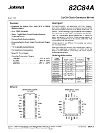 Datasheet IP82C84A manufacturer Intersil