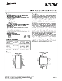 Datasheet IS82C85 manufacturer Intersil