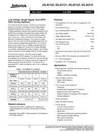 Datasheet ISL43120IH-T manufacturer Intersil