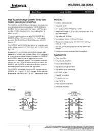 Datasheet ISL55002 manufacturer Intersil
