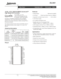 Datasheet ISL58612IA manufacturer Intersil