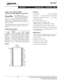 Datasheet ISL5961 manufacturer Intersil
