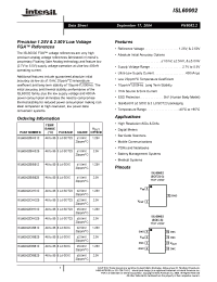 Datasheet ISL60002 manufacturer Intersil