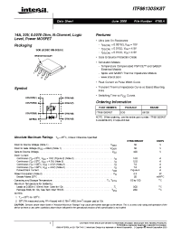 Datasheet ITF86130SK8T manufacturer Intersil