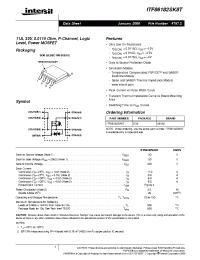 Datasheet ITF86182SK8T manufacturer Intersil