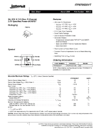 Datasheet ITF87052SVT manufacturer Intersil