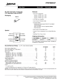 Datasheet ITF87068SQT manufacturer Intersil