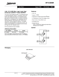 Datasheet RF1K49090 manufacturer Intersil