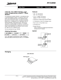 Datasheet RF1K49092 manufacturer Intersil