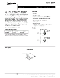 Datasheet RF1K49093 manufacturer Intersil