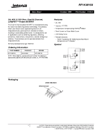 Datasheet RF1K49154 manufacturer Intersil