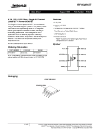 Datasheet RF1K49157 manufacturer Intersil