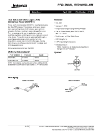 Datasheet RFD16N03L manufacturer Intersil