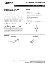 Datasheet RFD16N06LESM manufacturer Intersil