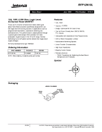Datasheet RFP12N10L manufacturer Intersil