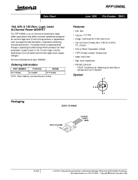 Datasheet RFP15N08L manufacturer Intersil