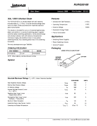 Datasheet RURG30100 manufacturer Intersil