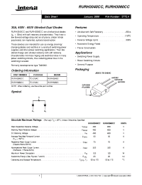 Datasheet RURH3040CC manufacturer Intersil