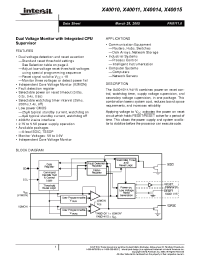 Datasheet X40010 manufacturer Intersil
