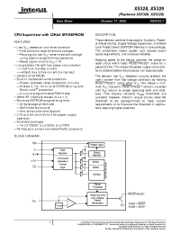 Datasheet X5328S8-2.7A manufacturer Intersil
